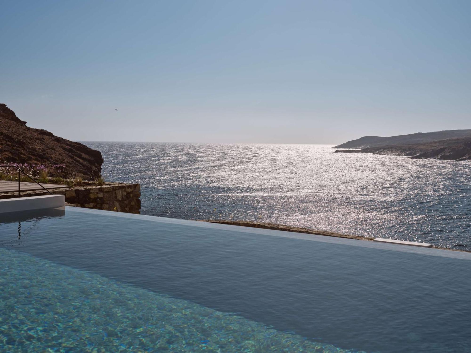 Hotel Semeli Coast Mykonos Curio Collection By Hilton à Merchia Beach Extérieur photo
