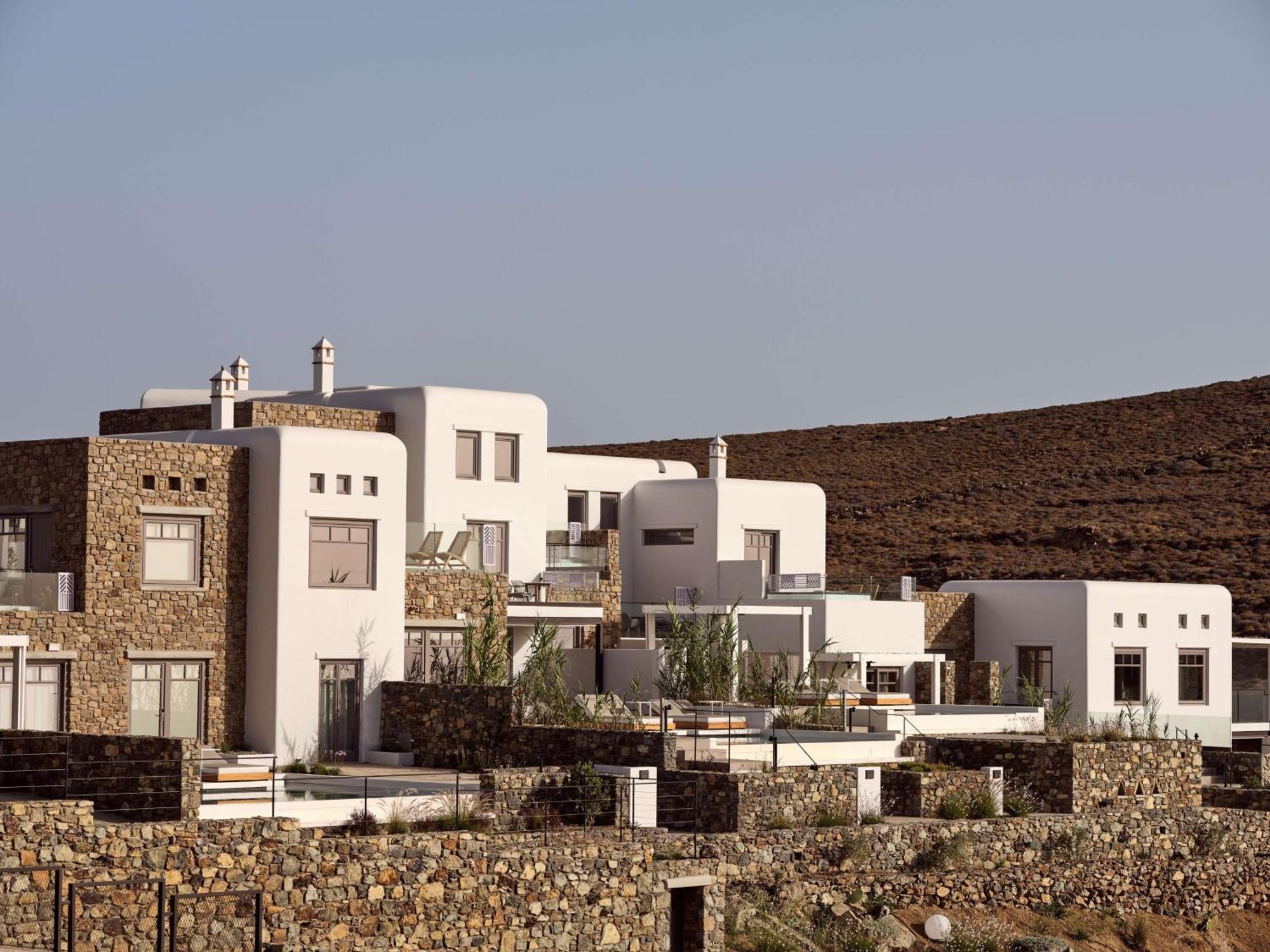 Hotel Semeli Coast Mykonos Curio Collection By Hilton à Merchia Beach Extérieur photo