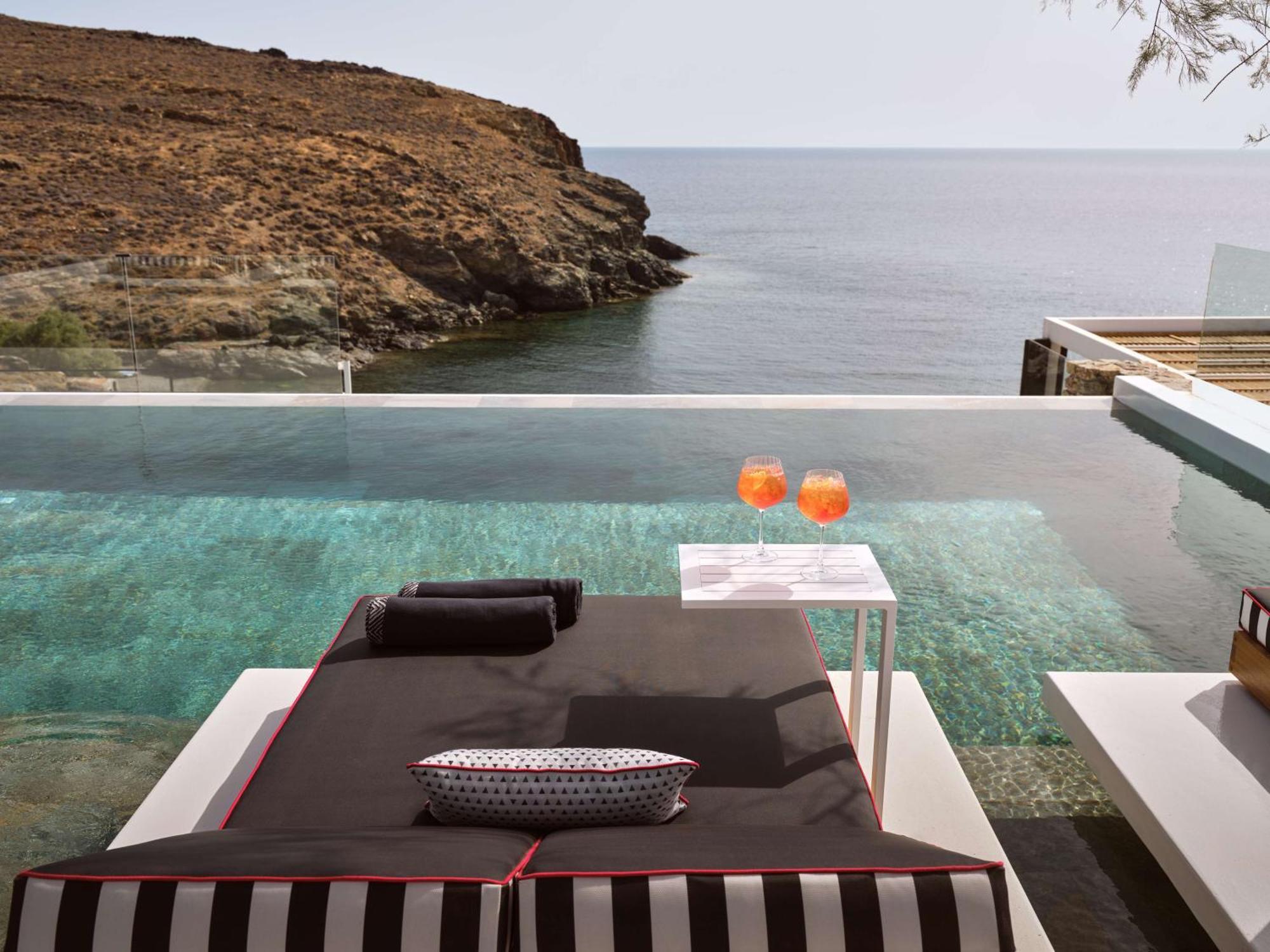 Hotel Semeli Coast Mykonos Curio Collection By Hilton à Merchia Beach Extérieur photo