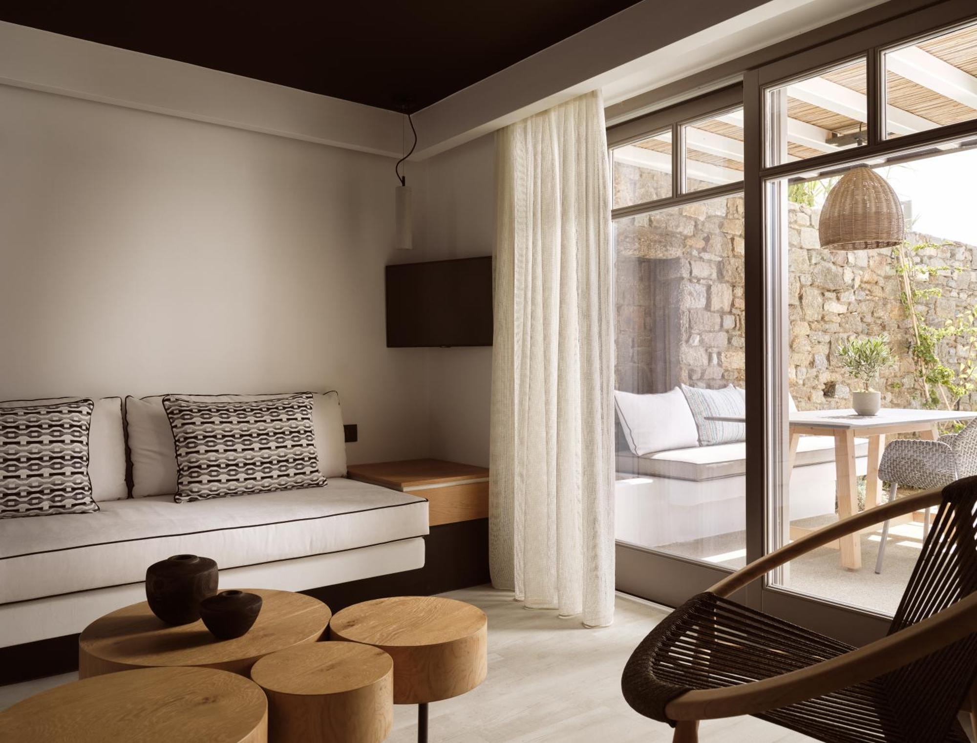 Hotel Semeli Coast Mykonos Curio Collection By Hilton à Merchia Beach Extérieur photo