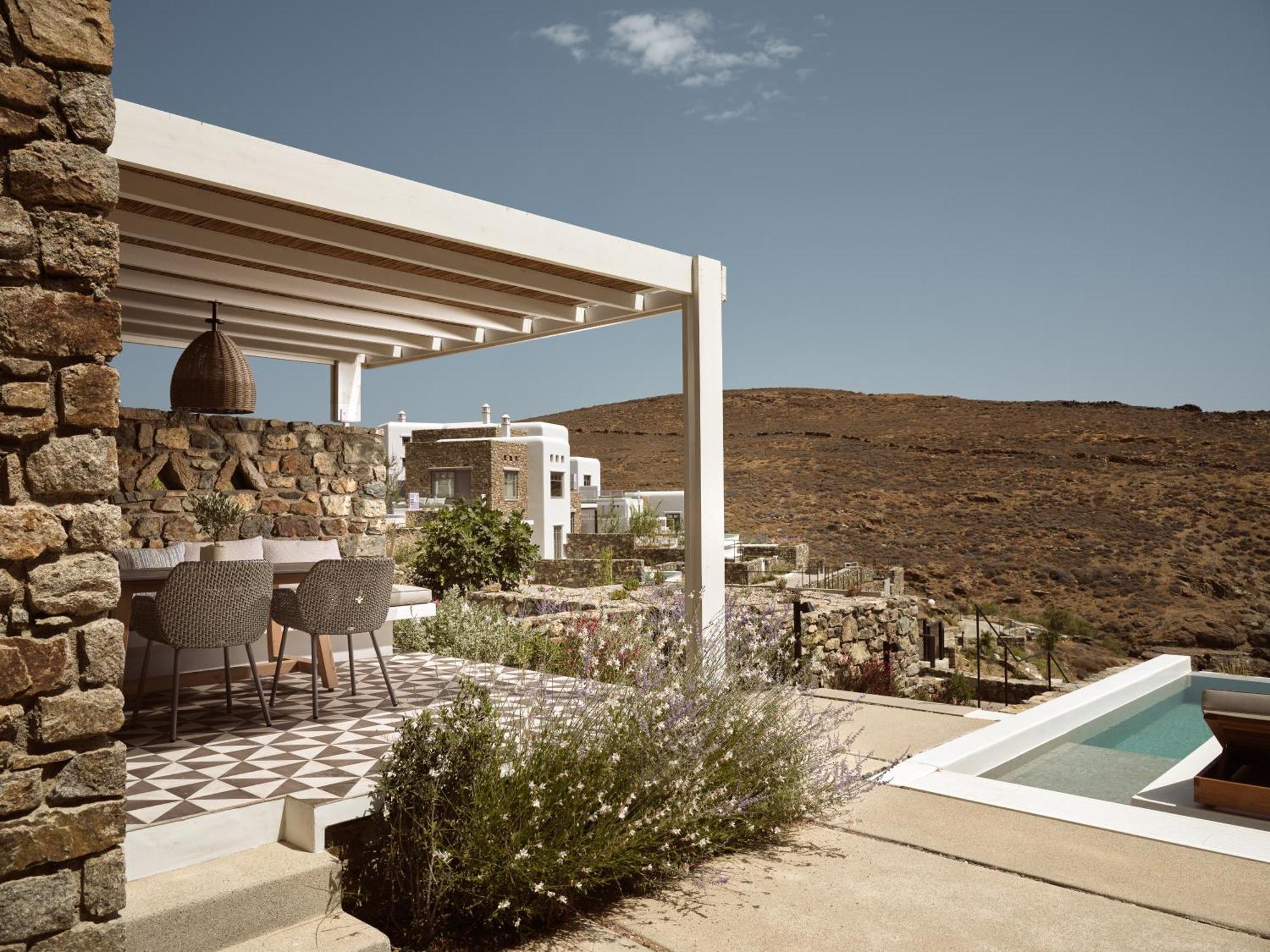 Hotel Semeli Coast Mykonos Curio Collection By Hilton à Merchia Beach Extérieur photo