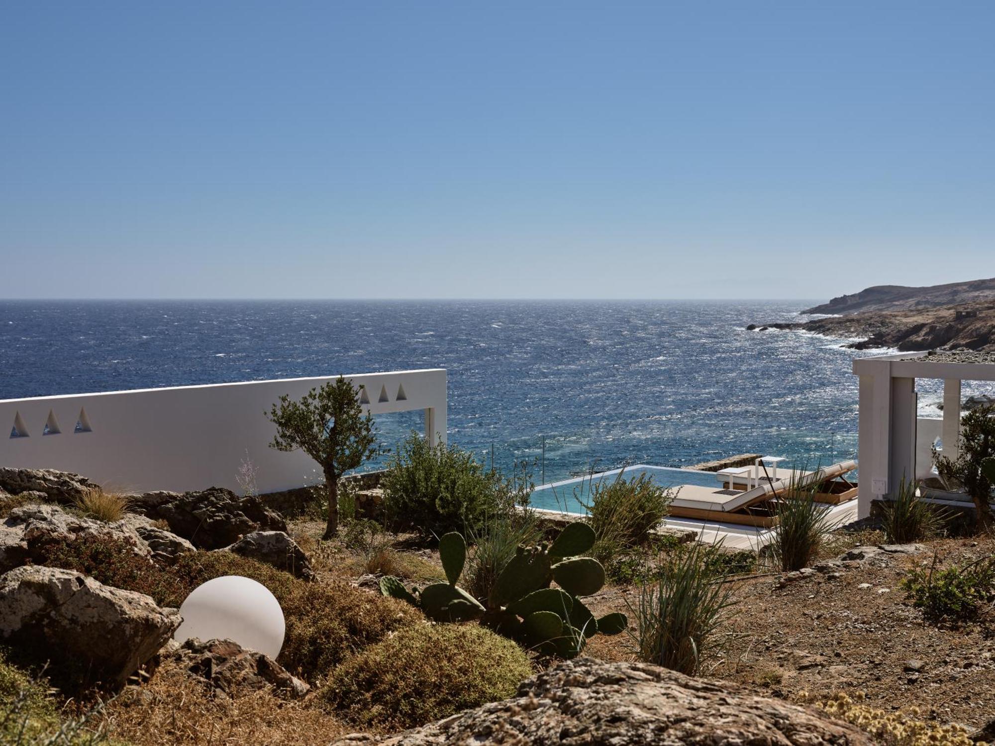 Hotel Semeli Coast Mykonos Curio Collection By Hilton à Merchia Beach Extérieur photo